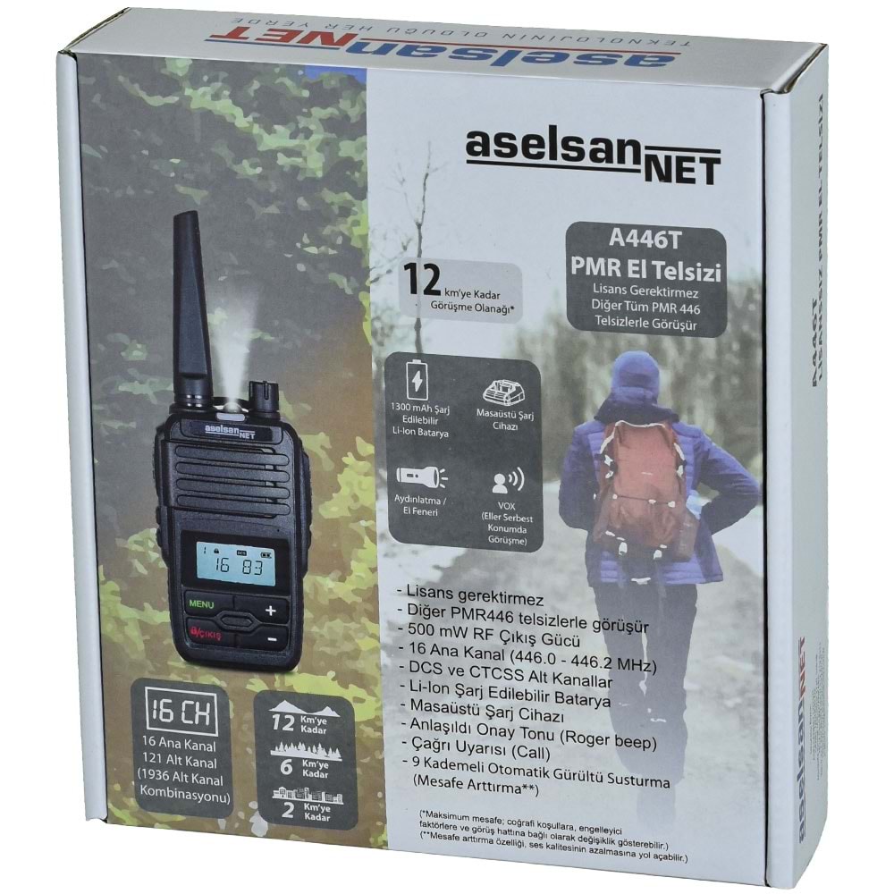 ASELSAN 16 Kanal Pmr El Telsizi A-446T