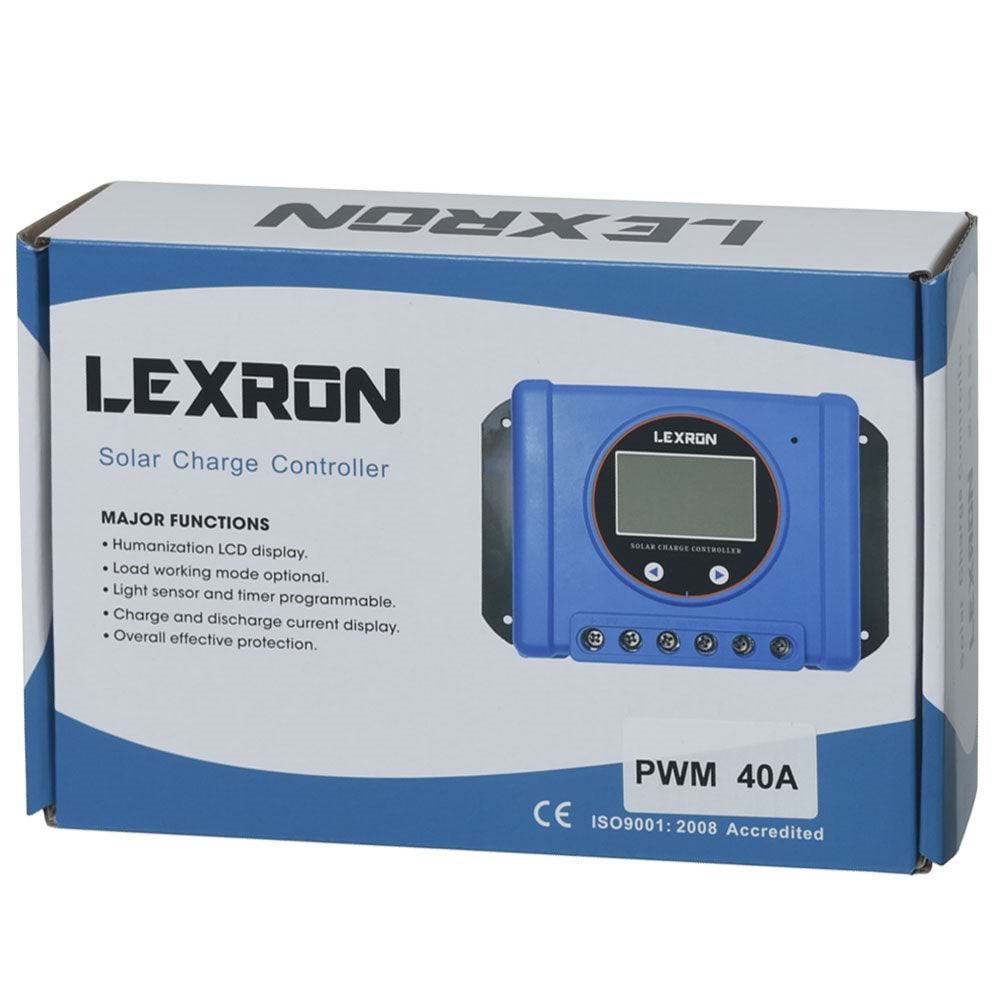 LEXRON 12-24V 40A Solar Şarj Kontrol AK-40