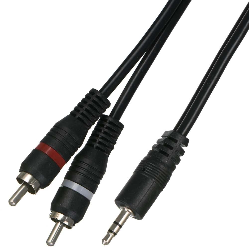 TUNEX 3,5 mm Erkek 2 X RCA Erkek 10 Mt Kablo AL-1000