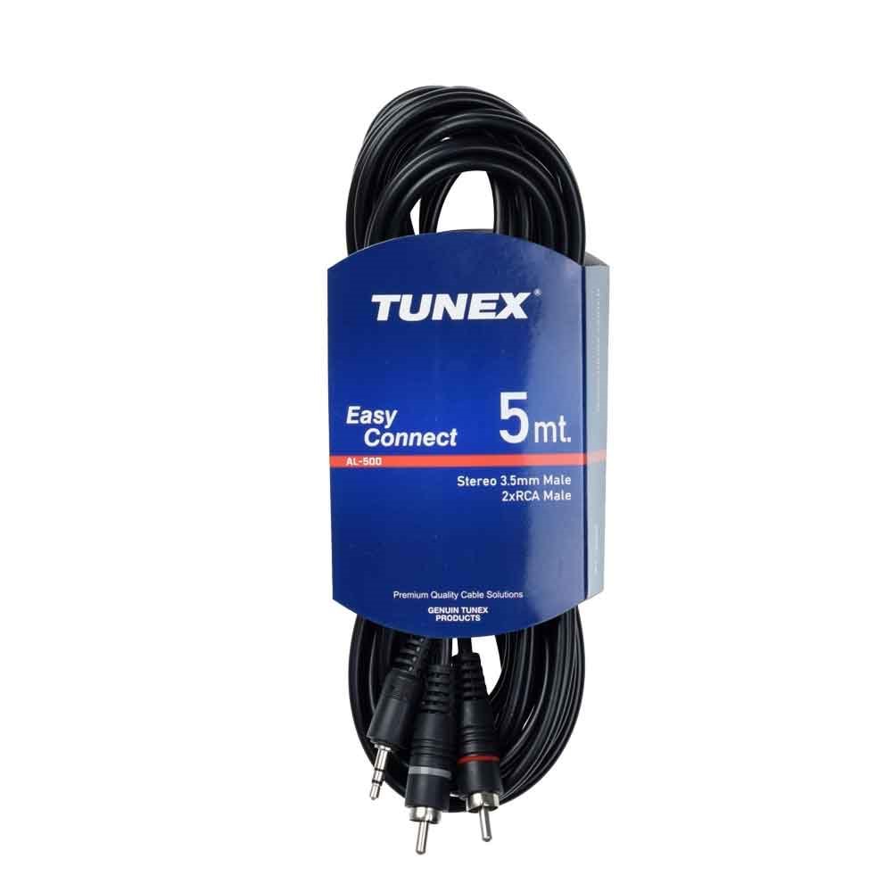 TUNEX 3,5 mm Erkek 2Xrca Erkek 5 Mt Kablo AL-500