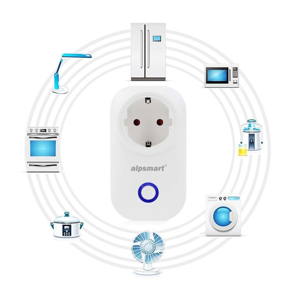 ALPSMART Wifi Kontrollü Akıllı Priz AS-816 EU