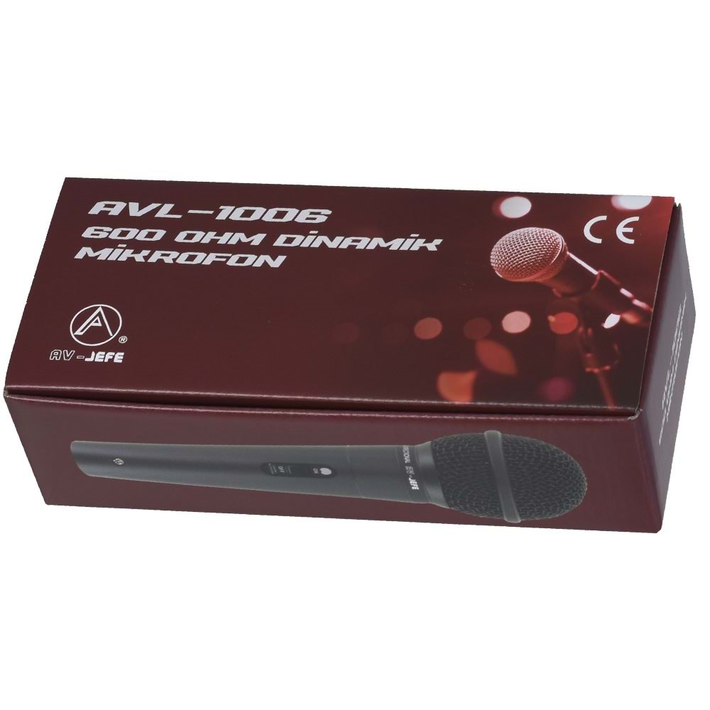 AV-JEFE Kablolu Dinamik El Mikrofonu AVL-1006