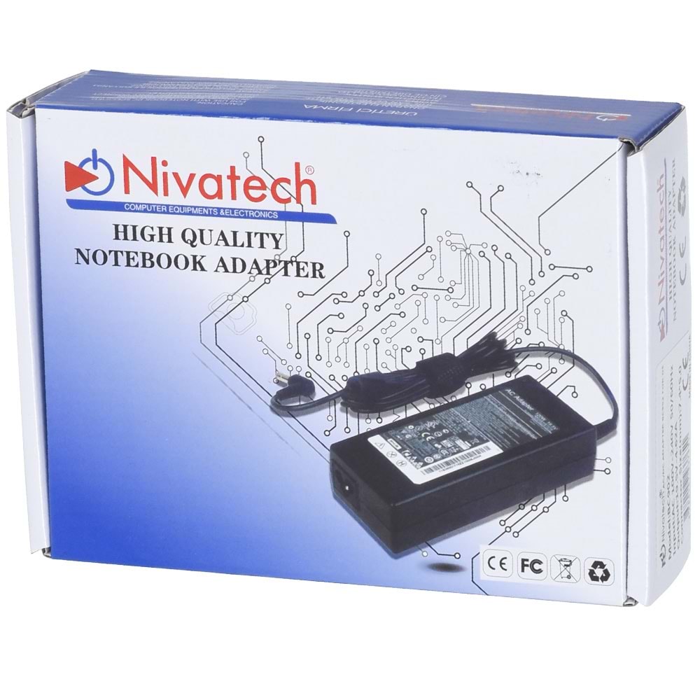 NIVATECH 19.5V 4.62A 7.4X5.0 Mm Laptop Adaptörü BC-902