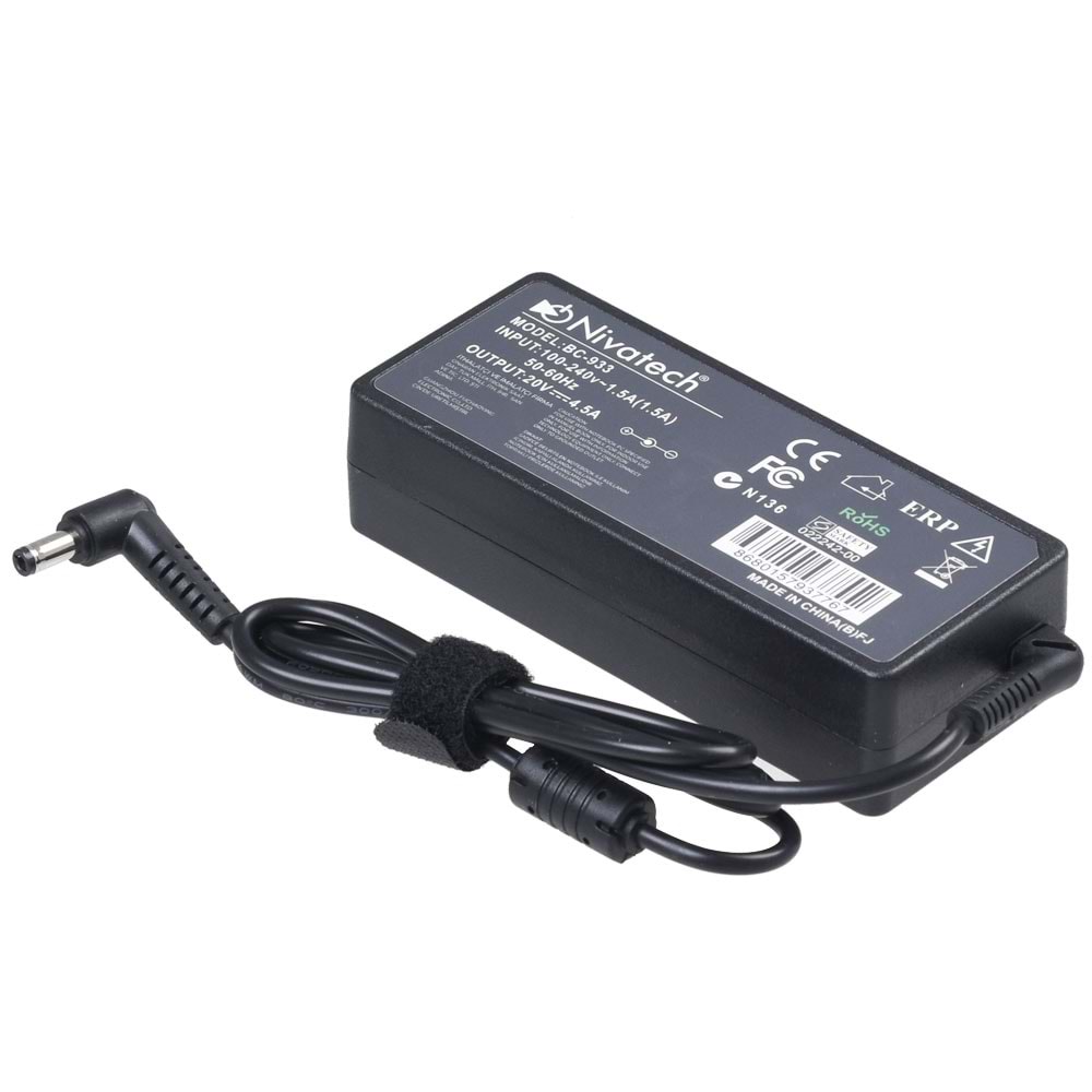 NIVATECH 20V 4,5A 5,5X2,5 Mm Laptop Adaptörü BC-933