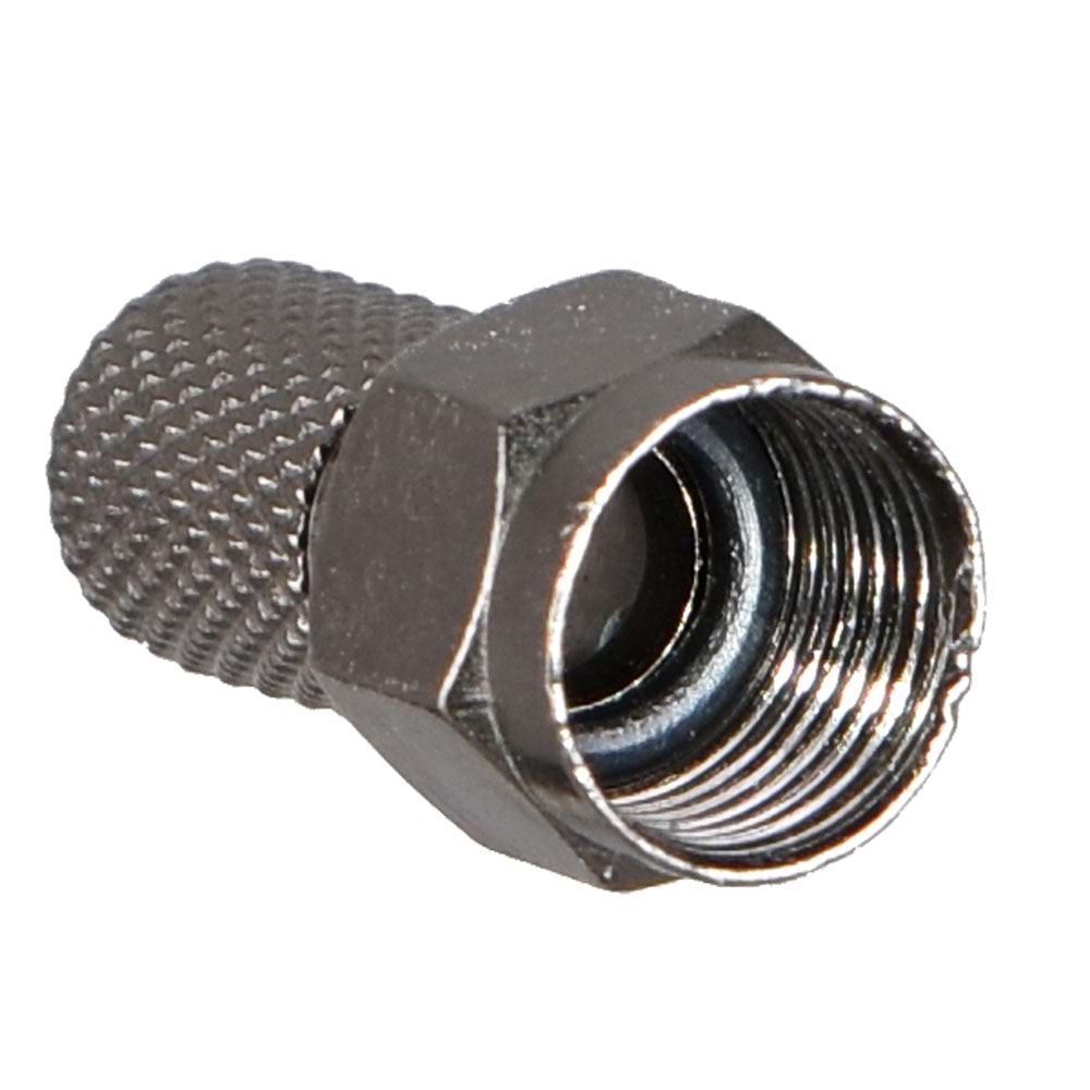 BENJAMIN RG-6 Siyah Contalı F Konnektör (100 Lü Paket) BJ-F-2120