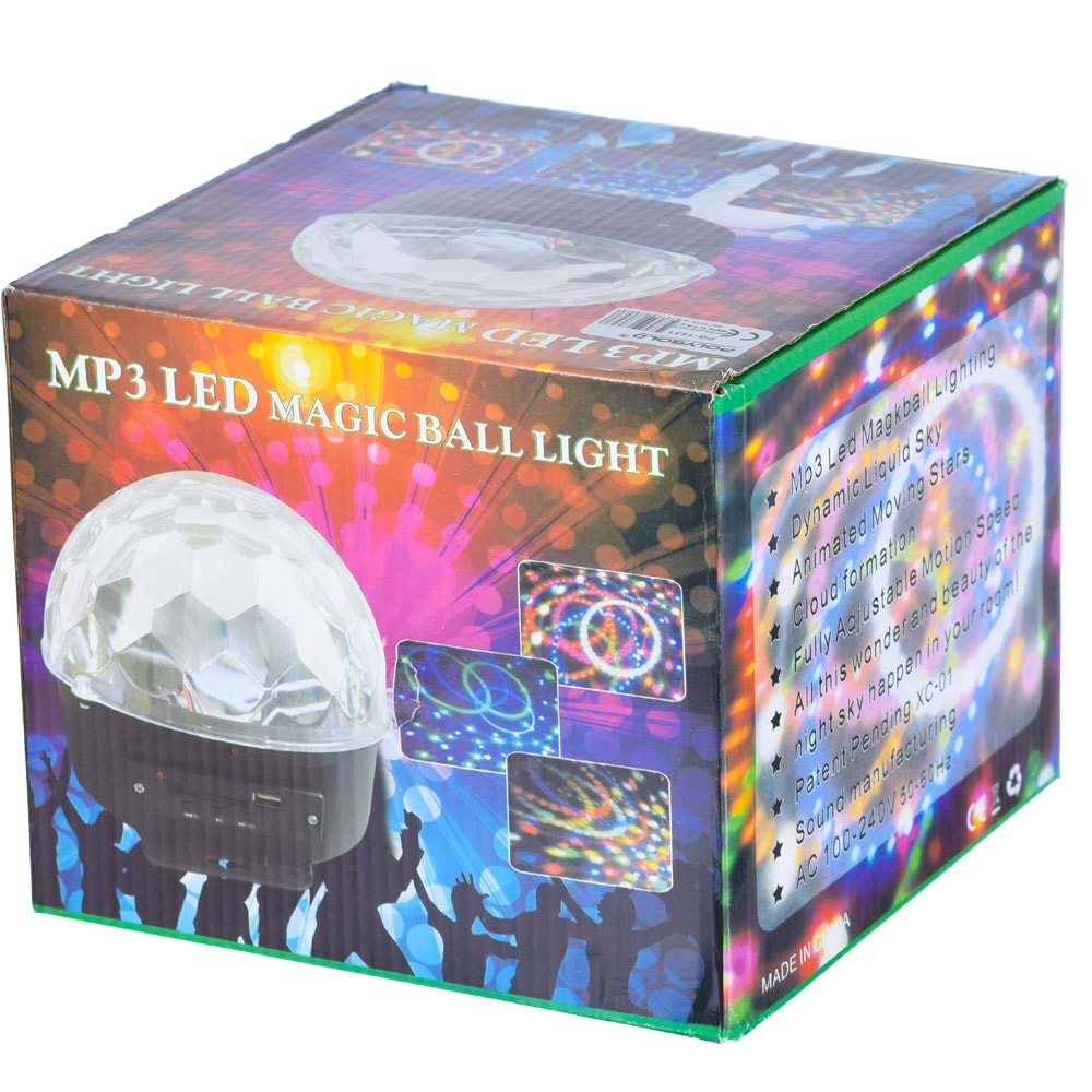 POLYGOLD Usb Li Sese Duyarlı Disco Lambası (Pg-1431) (Pg-1433) (Pgc-33) DT-GM-0803B