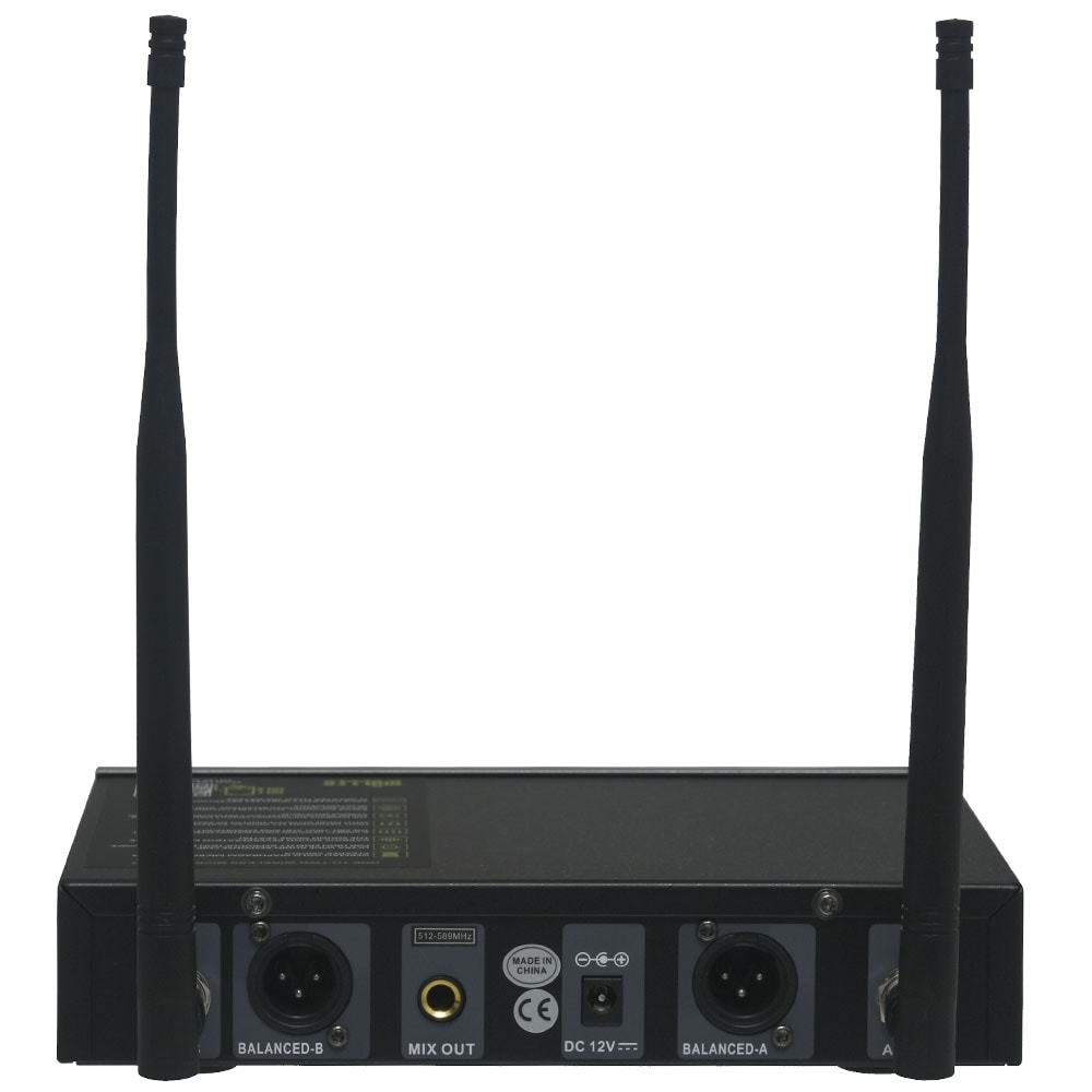 WÖLLER Çift Kanal 2 EL Kablosuz True Diversity UHF Kablosuz Mikrofon DW-200 EE