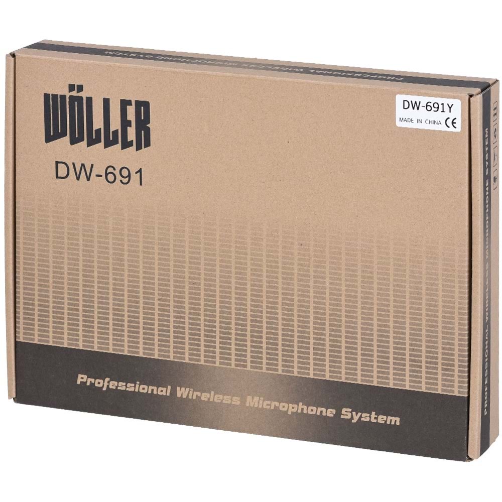 WÖLLER Uhf Kablosuz Tek Yaka Mikrofon DW-691 Y
