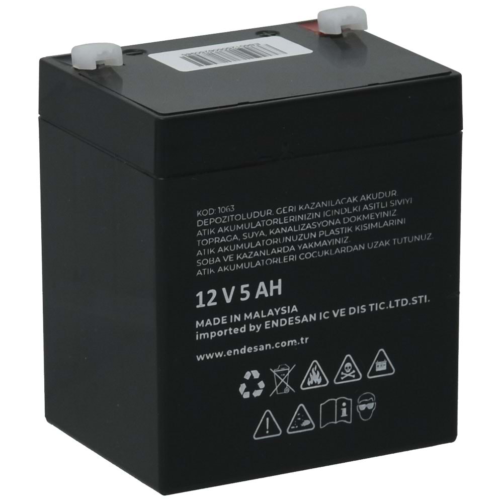 EXELON 12V 5A Siyah Kuru Bakımsız Akü EB-12V5