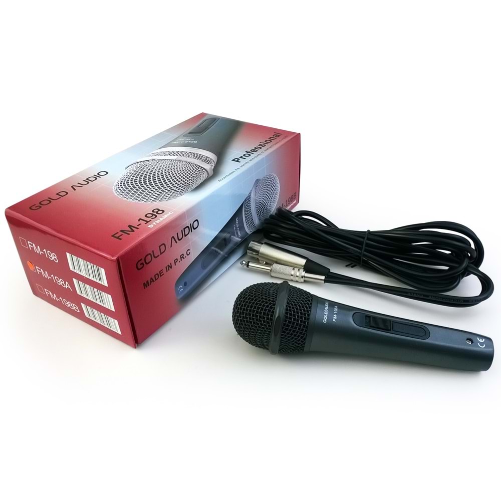 GOLD AUDIO Kablolu El Mikrofonu FM-198