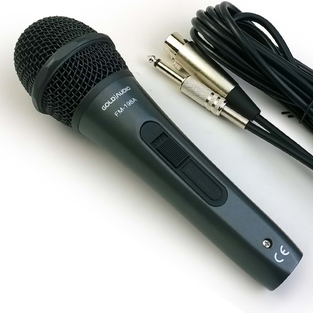 GOLD AUDIO Kablolu El Mikrofonu FM-198