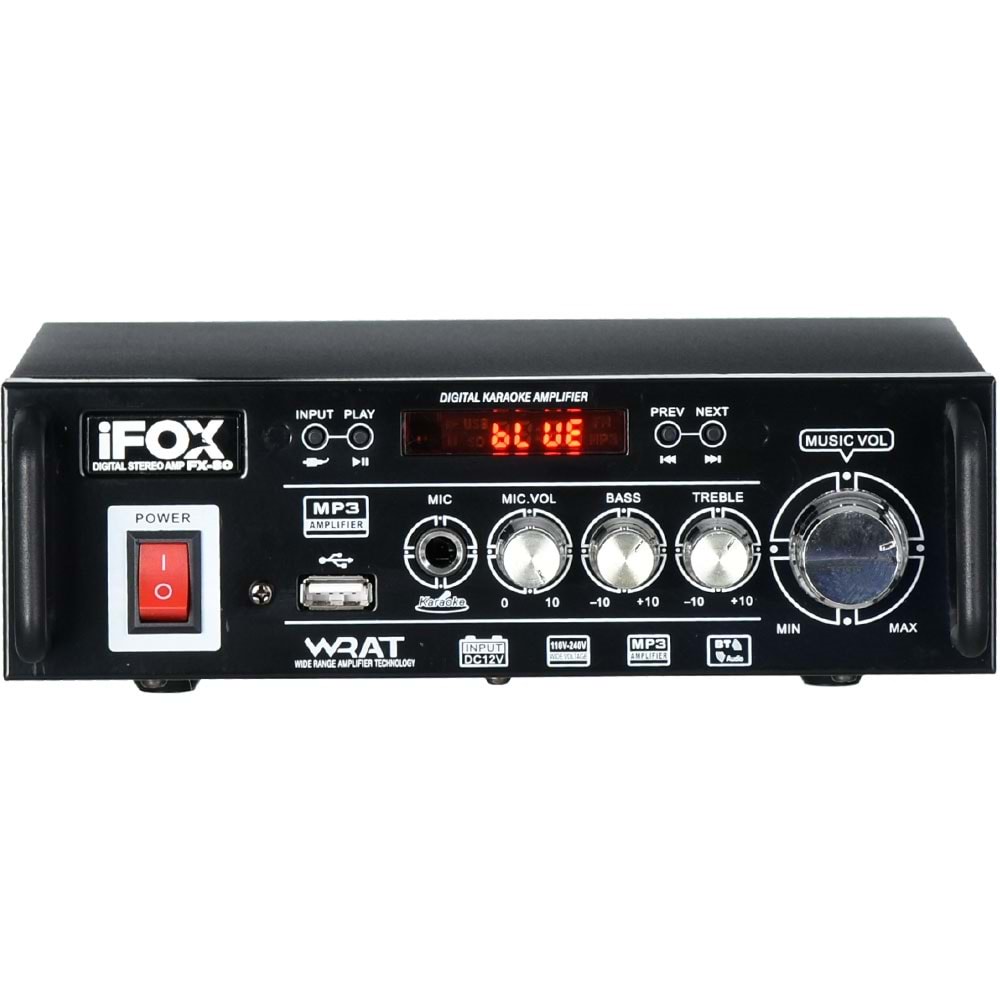 IFOX Usb Li 80W Stereo Amfi FX-80