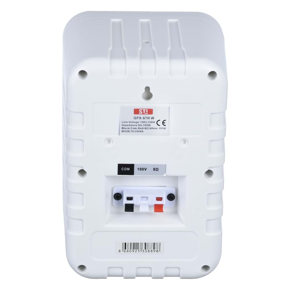 STI 10 Cm 100W 100V 2 Yollu Beyaz Sütun Hoparlör GFX-5T W