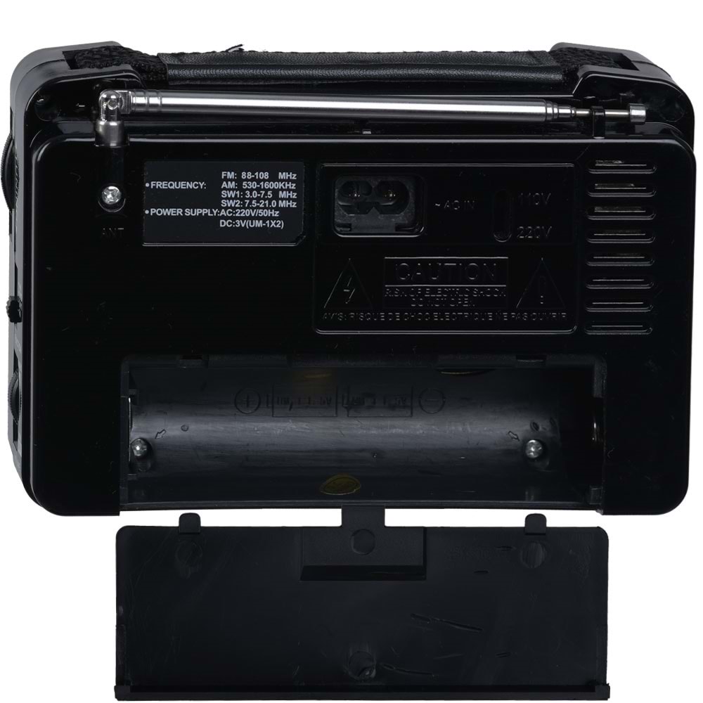 GOLD HTC Pilli ve 220V Ac Girişli FM Radyo GHTC-3090