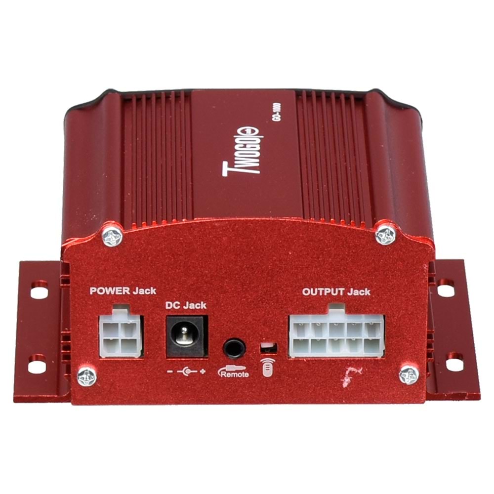 TWOGO Radyo Bluetooth ve USB Girişli Alarmlı Motor Amfisi GO-1000