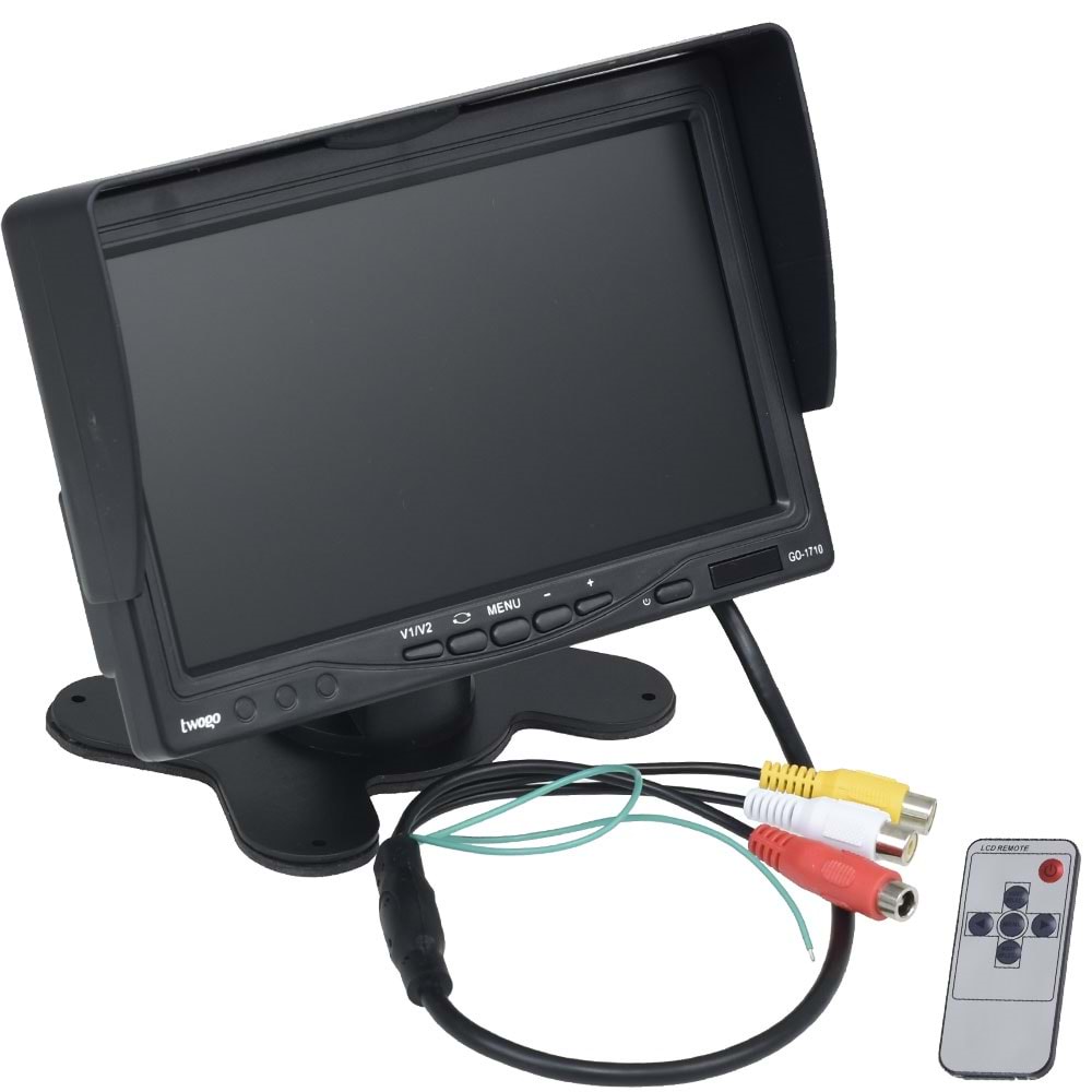 TWOGO 7'' Lcd Kayıtsız Monitör 2Xgo-İ45 İp67 Kameralı İşmakinası Seti GO-1710 2XGO-İ45