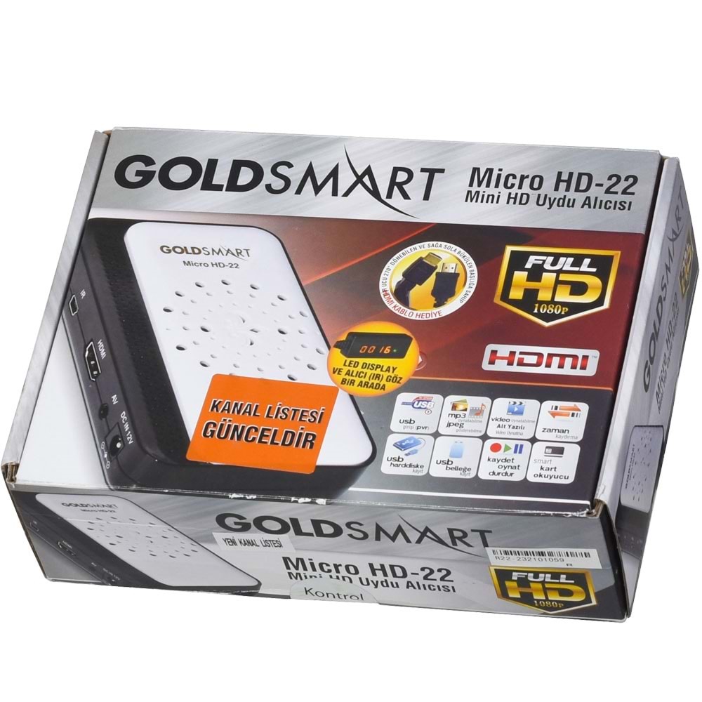 GOLDMASTER Mini Hd Uydu Alıcısı HD-22