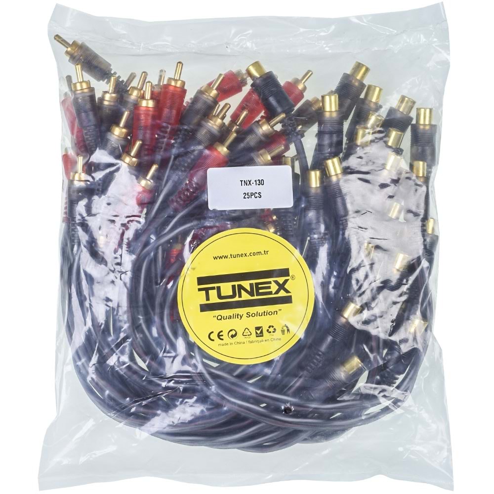 HUES Rca Dişi 2Xrca ERKek 30 Cm Y Kablo HS-130-30-Y