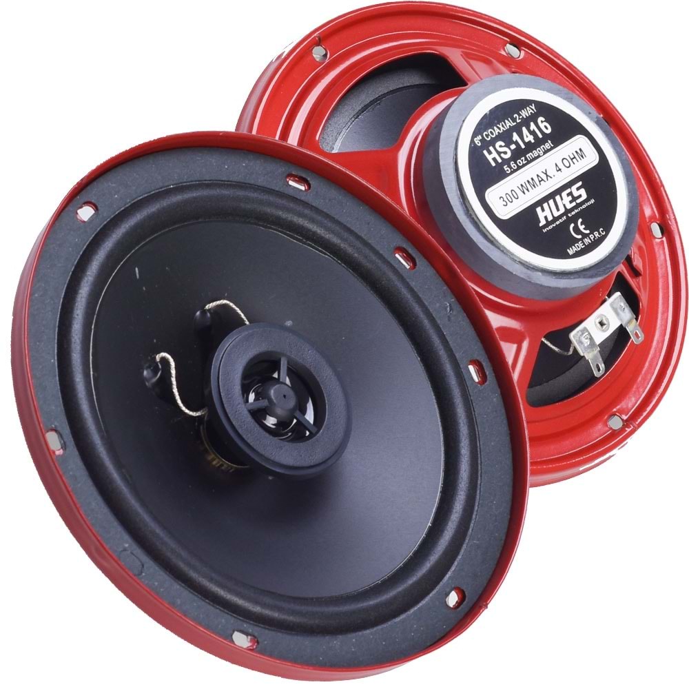 HUES 16 Cm 300W Oto Hoparlör HS-1416
