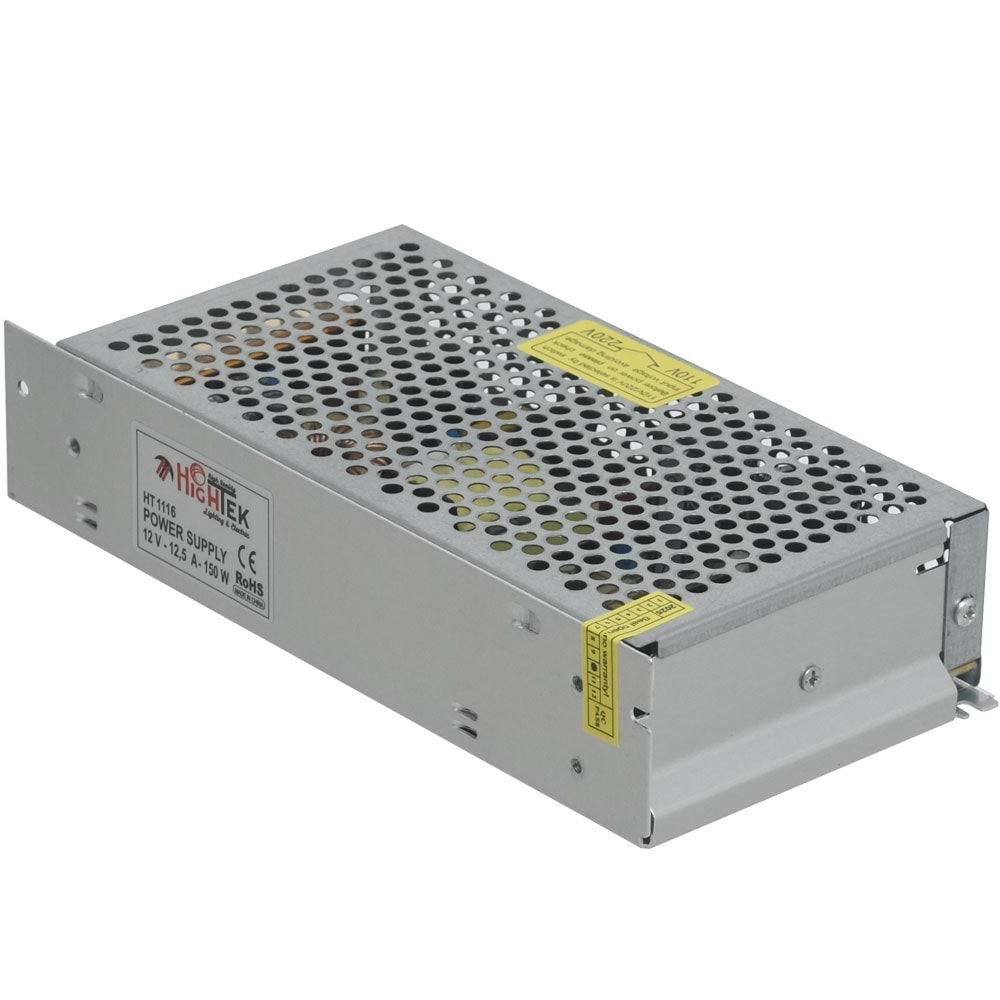 HIGHTEK 12V 12,5A Smps Metal Kasa Adaptör HT-1116 METAL