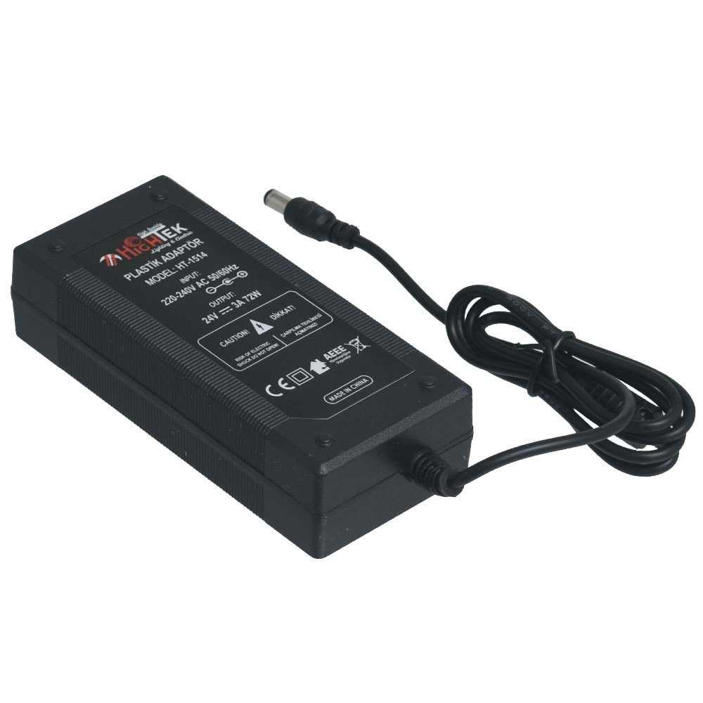 HIGHTEK 24V 3A Smps Priz Tipi Adaptör HT-1514