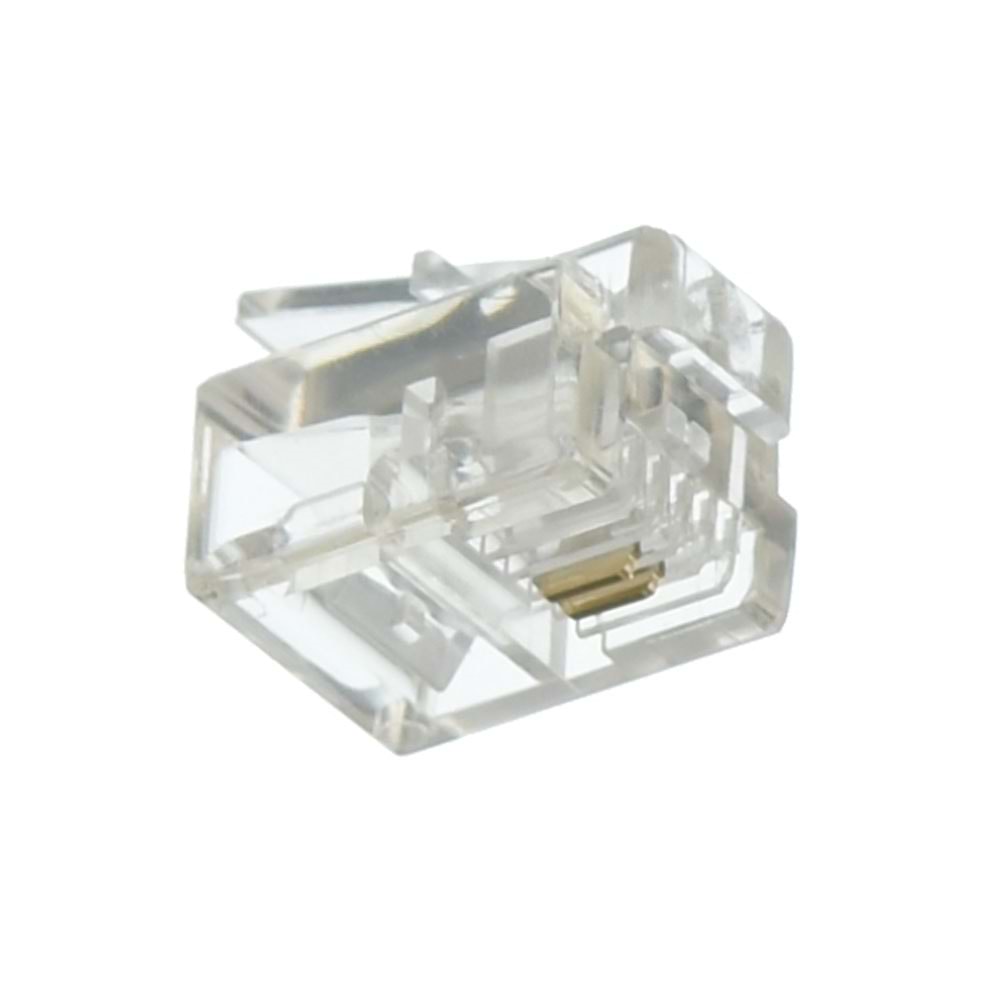 6P4C Telefon Plug Rj-11 (2 Li Telefon Jakı ) JKF-128