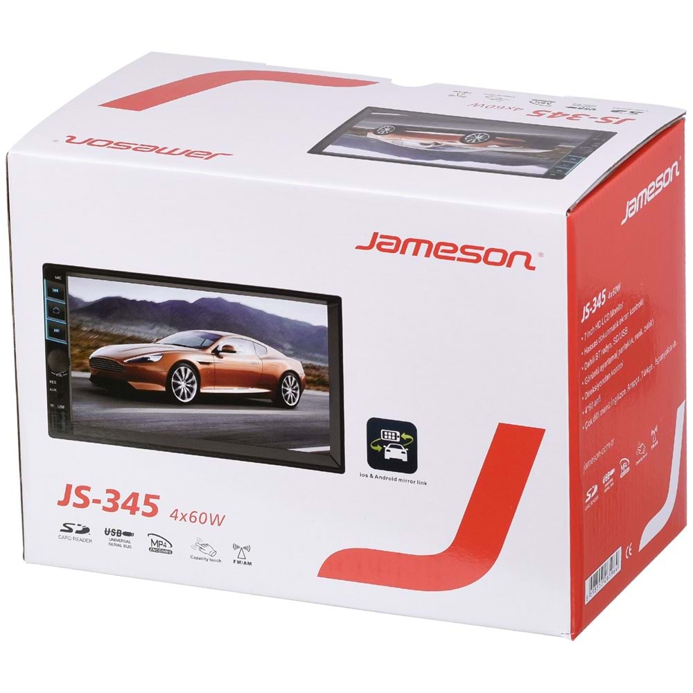 JAMESON 7'' Usb-Sd-Bt Double Teyp JS-345
