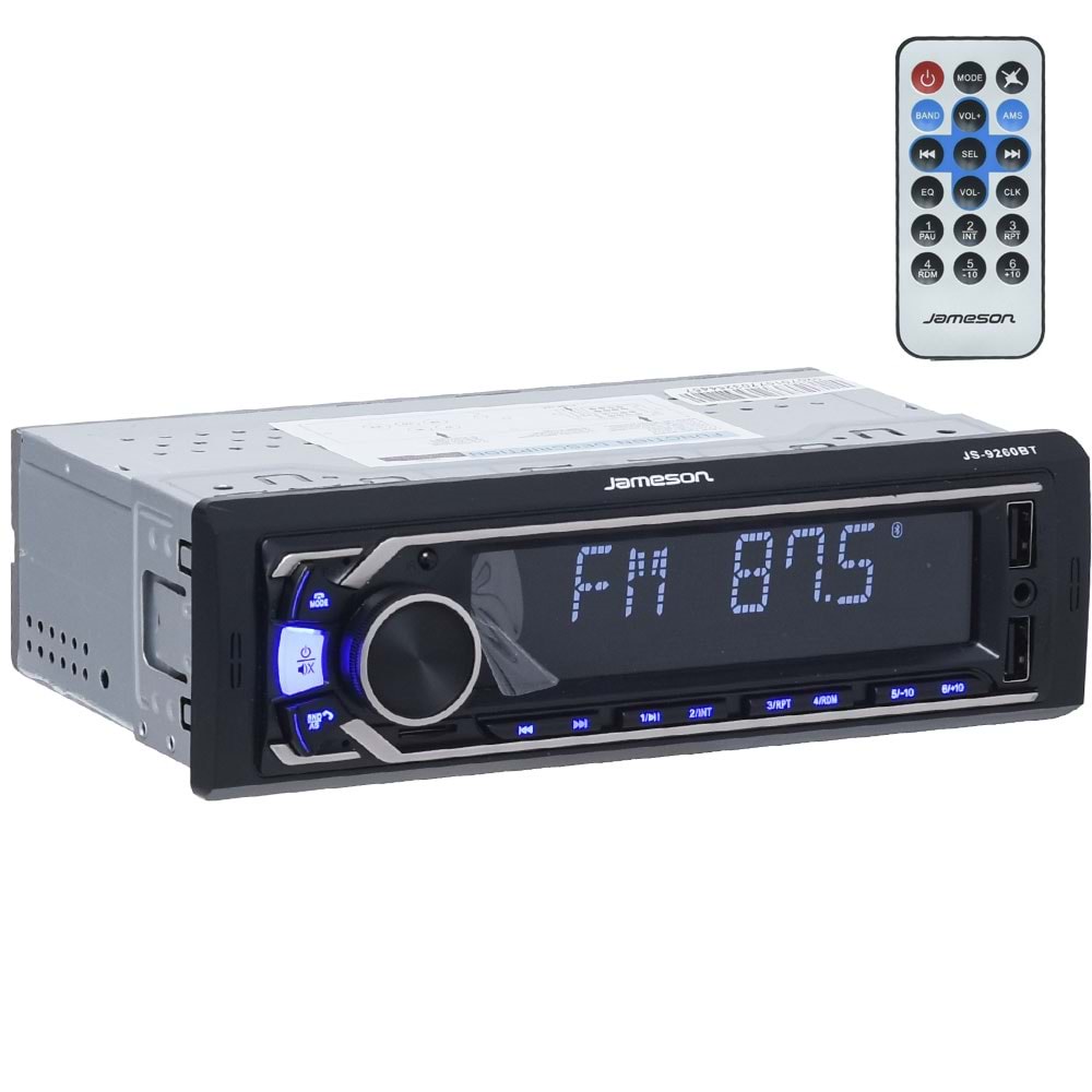 JAMESON Bluetooth ve 2 X USB Girişli Radyo Oto Teyp JS-9260 BT