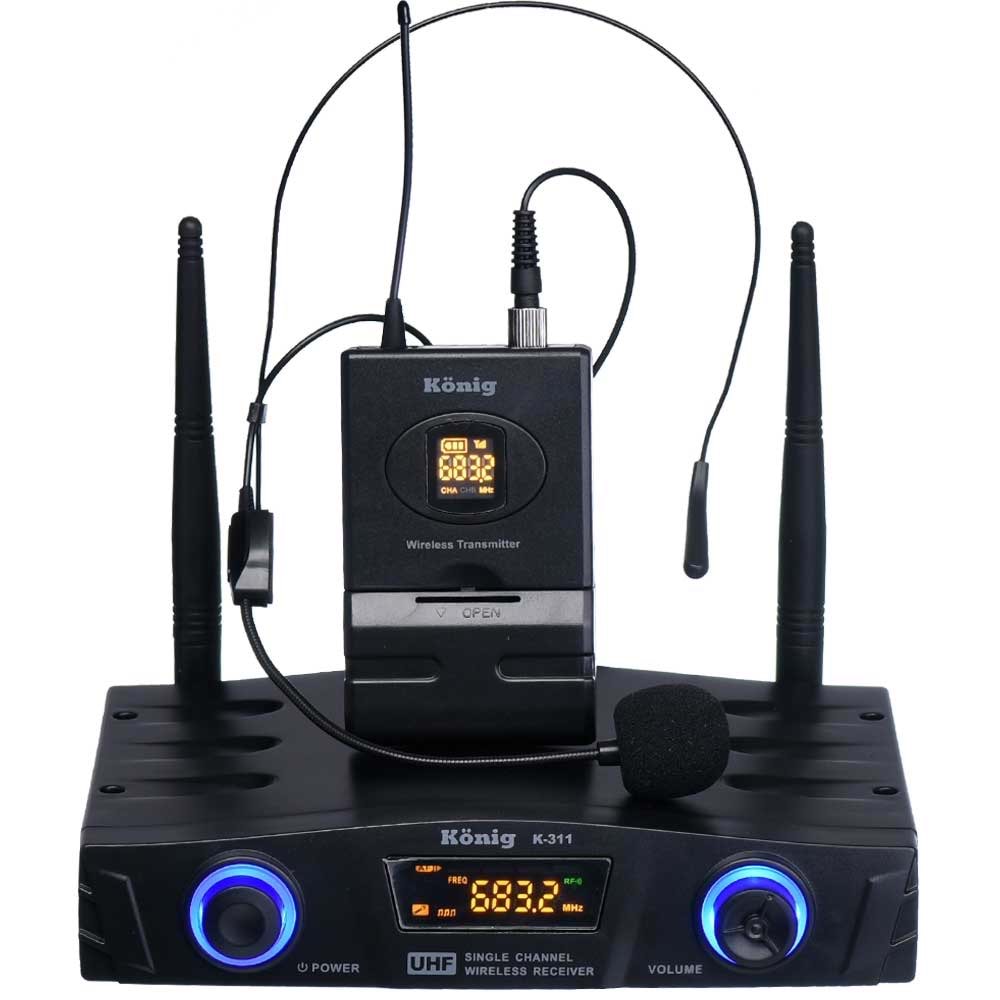 KONIG 1 Yaka Uhf Telsiz Mikrofon K-311 Y