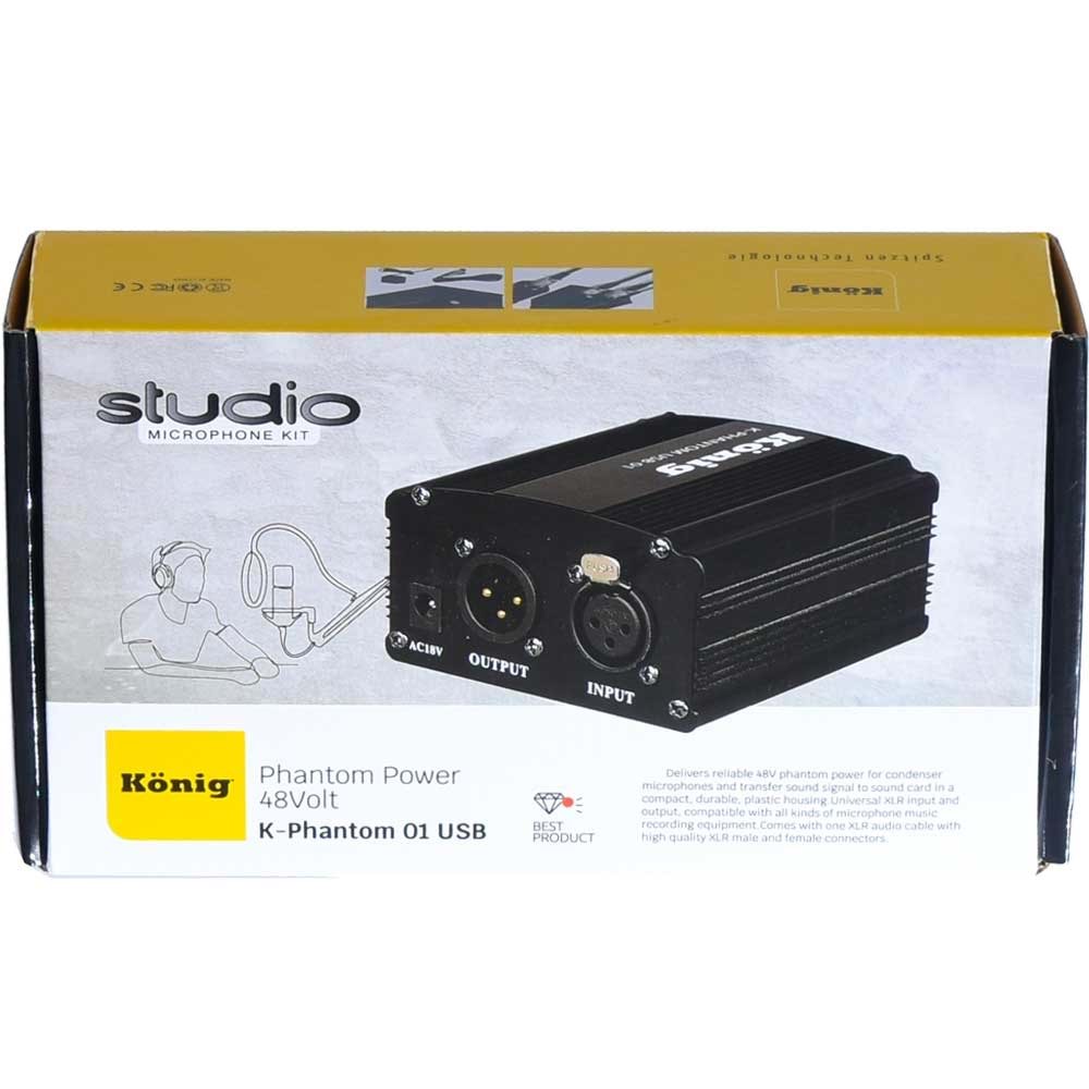 KONIG 48V Usb Phantom Power K-PHANTOM-01 USB