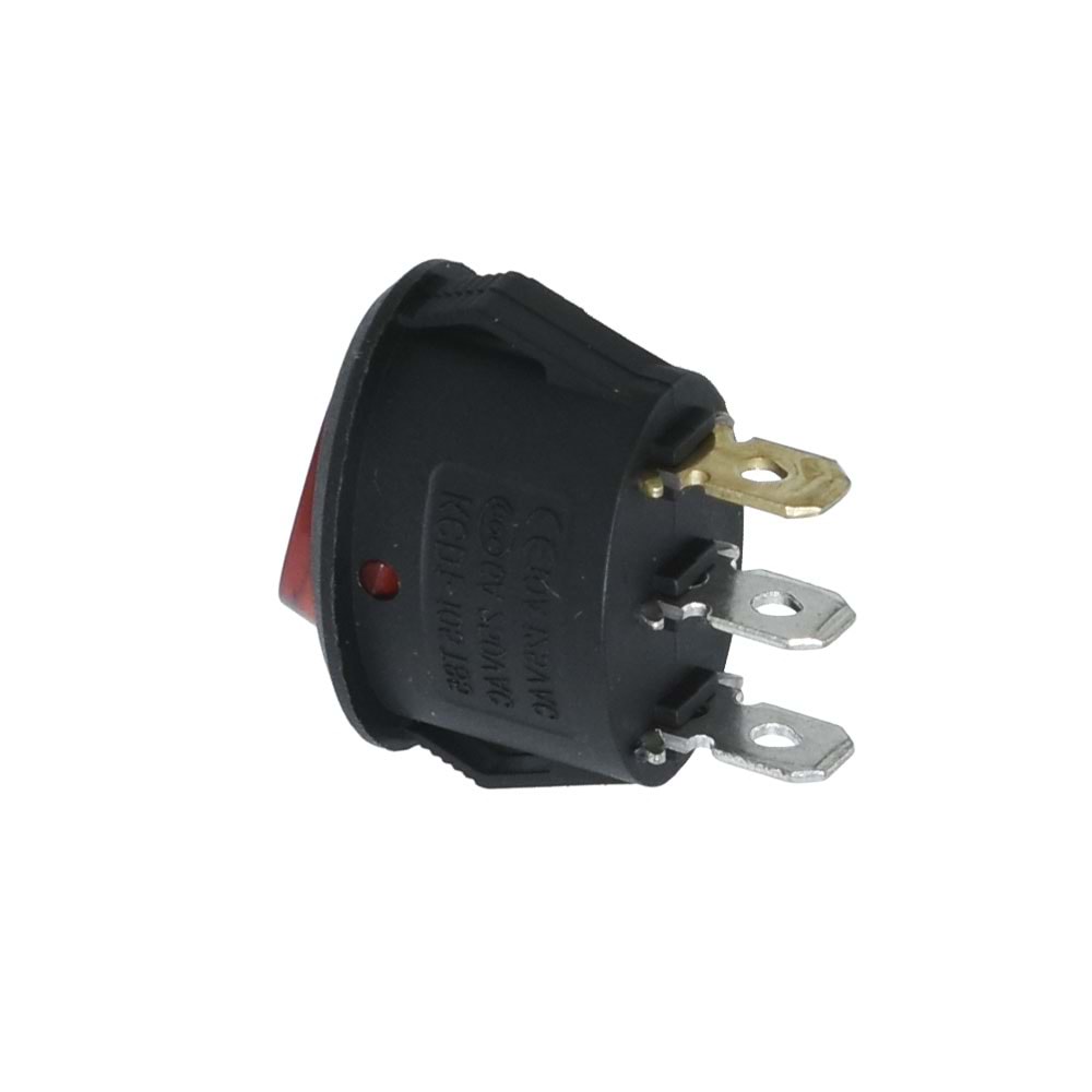 HIGHTEK Oval Işıklı Anahtar On Off 3P LDS134 B