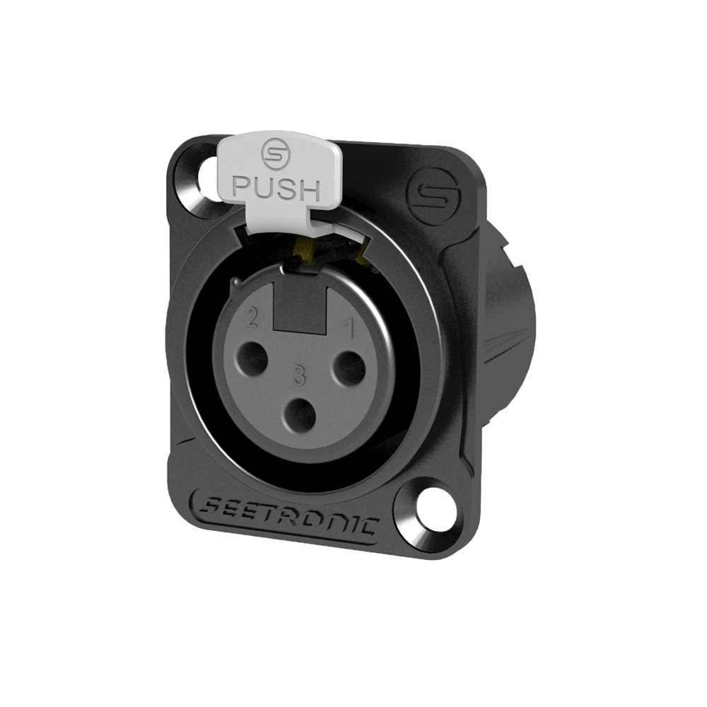 SEETRONIC XLR 3 Pin Şase Tip Canon Dişi Jak MK3F2C-B