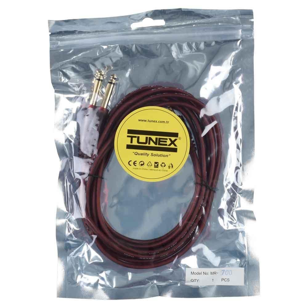 TUNEX 3,5 mm Stero 2X6,3 mm Mono Erkek 3 Mt Slikonlu MR-700
