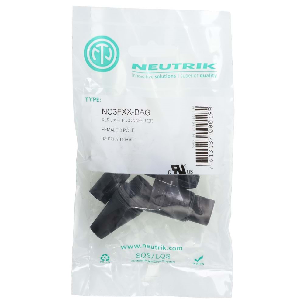 NEUTRİK Canon Dişi Jak NC-3FXX