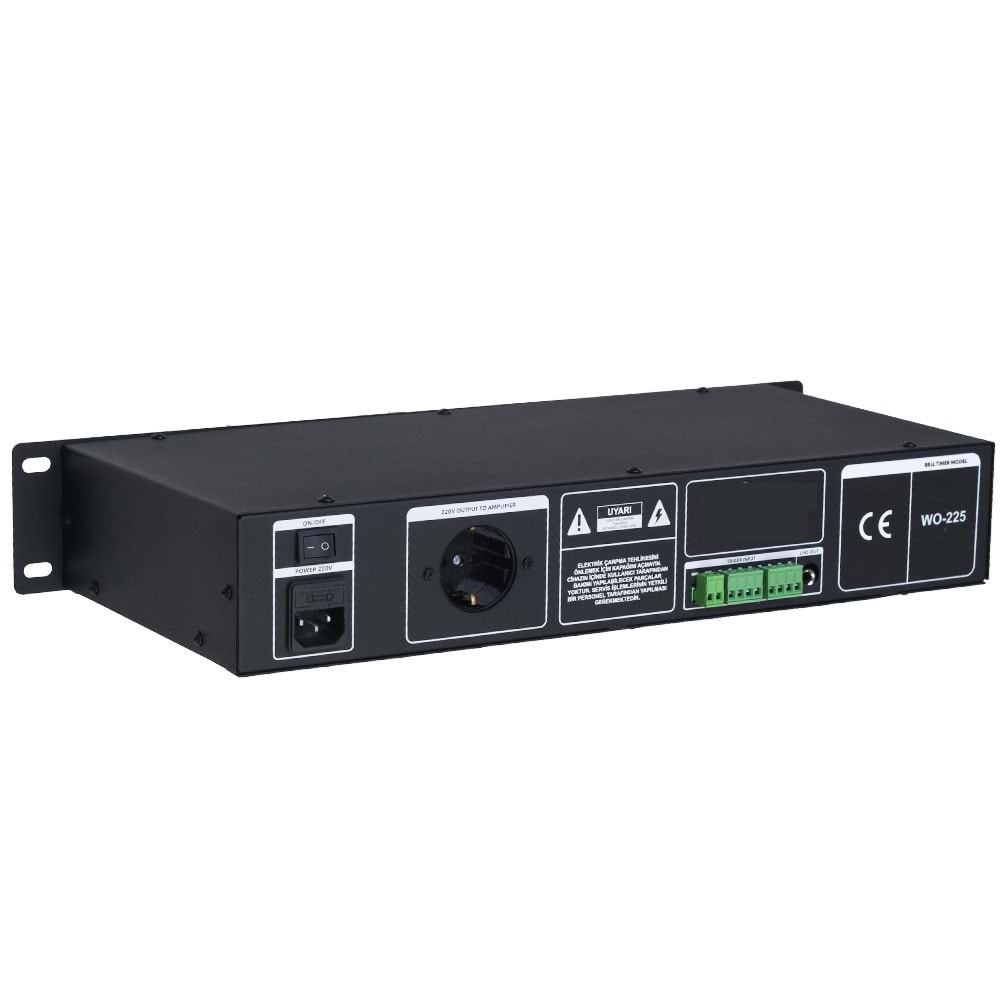 NOTEL Usb Li Akıllı Rack Tipi Fabrika Zil Saati NOT-ZS4R