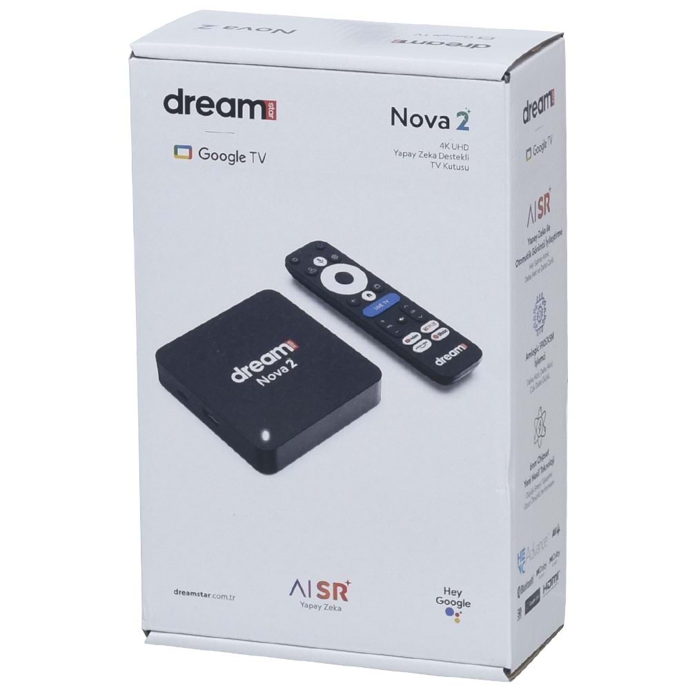 DREAMSTAR 2 Gb Ram 32 Gb Hafıza Yapay Zekalı Lisanslı Androıd 11 Tv Box NOVA-2