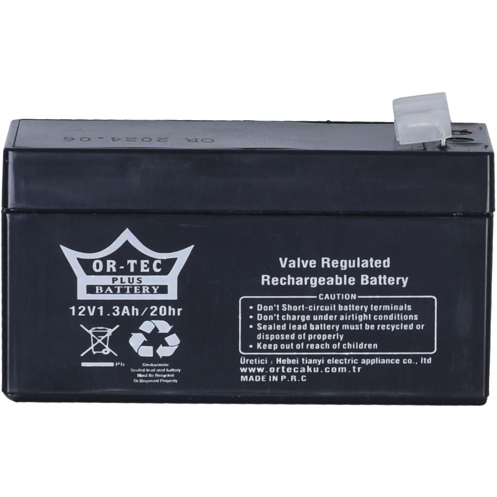 ORTEC 12V 1,3A Akü ORTEC-12V1,3