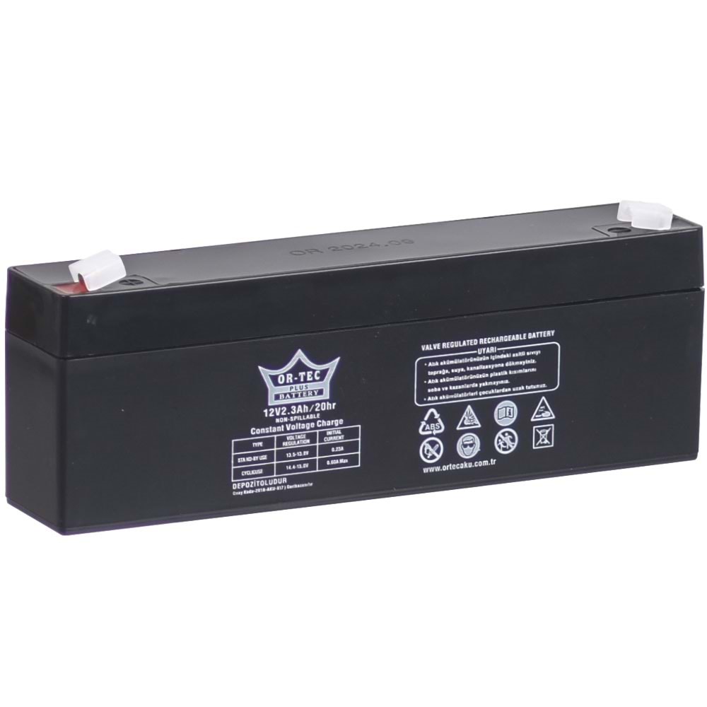 ORTEC 12V 2,3A Uzun Akü ORTEC-12V2,3