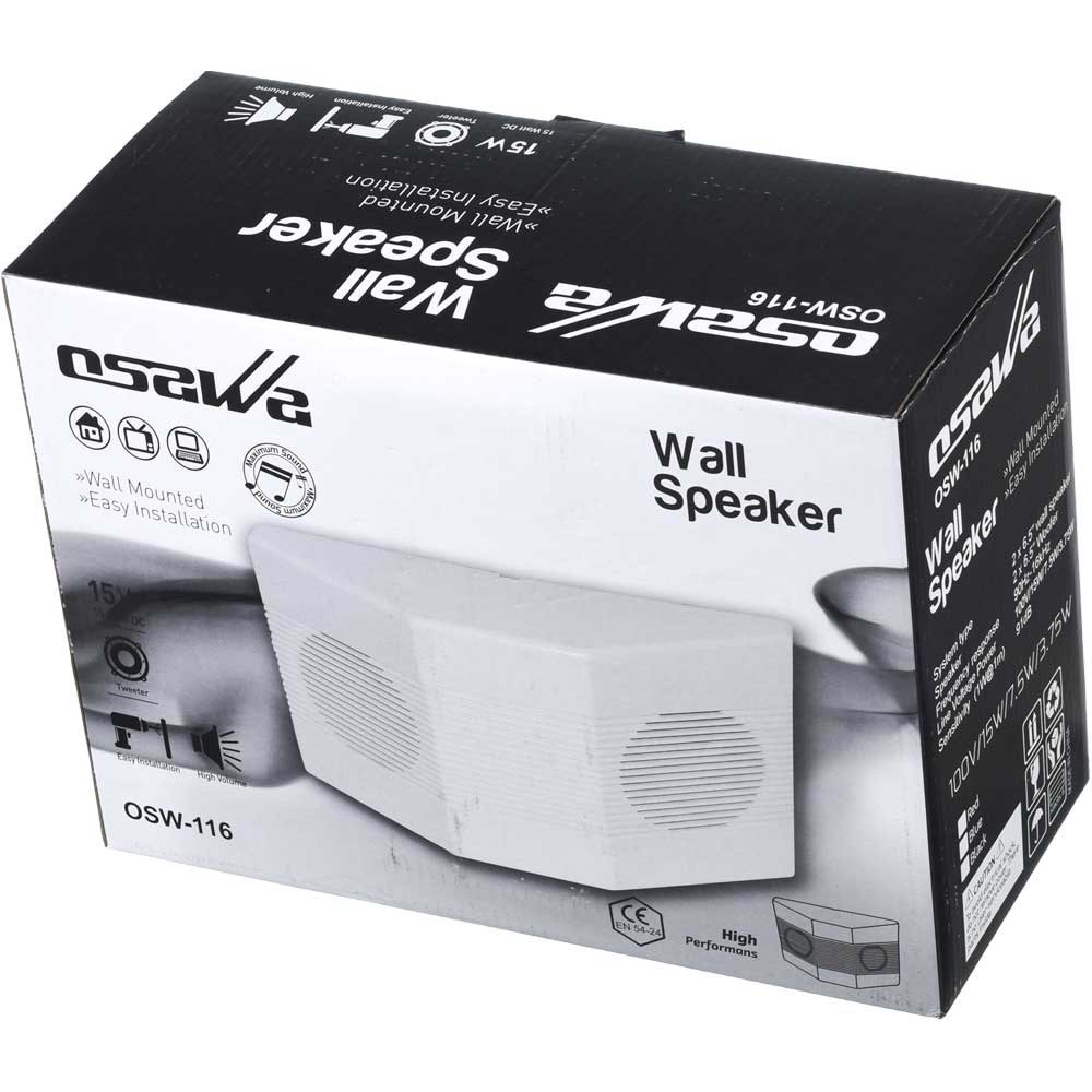 OSAWA 2X13 Cm 15W 100V Çift Yönlü Sütun Hoparlör OSW-116
