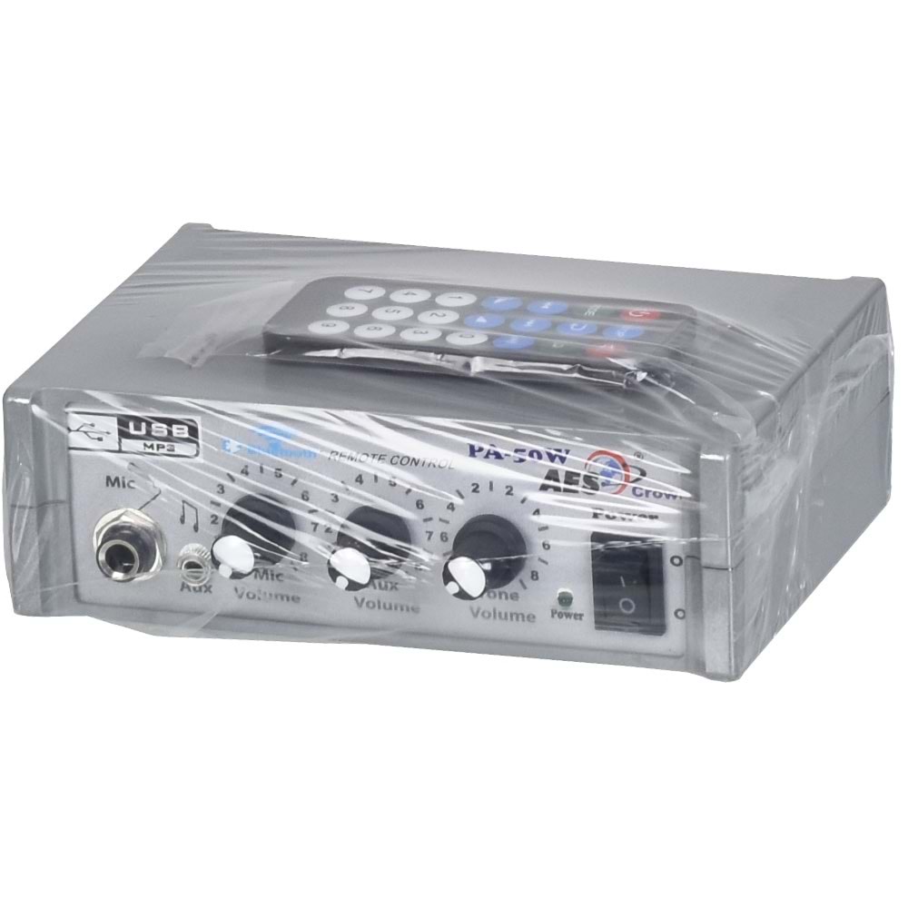HUES 50W 3 Portlu USB li Pazarcı Amfisi PA-50 USB