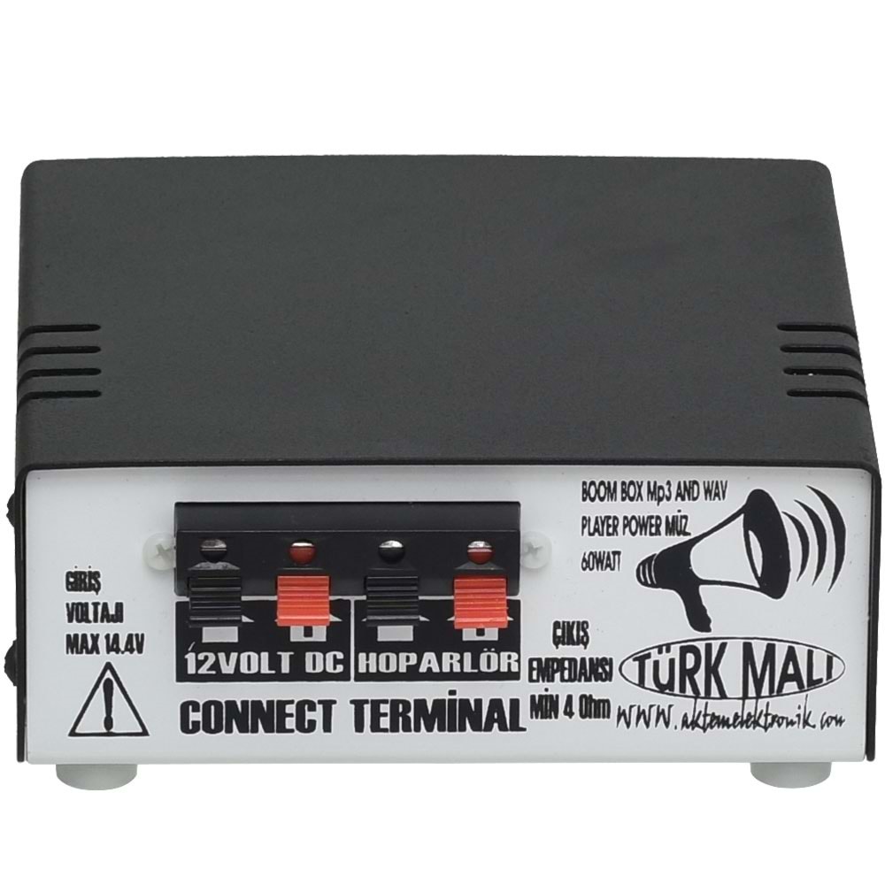 HUES 60W 3 Portlu USB li Pazarcı Amfisi PA-55 USB