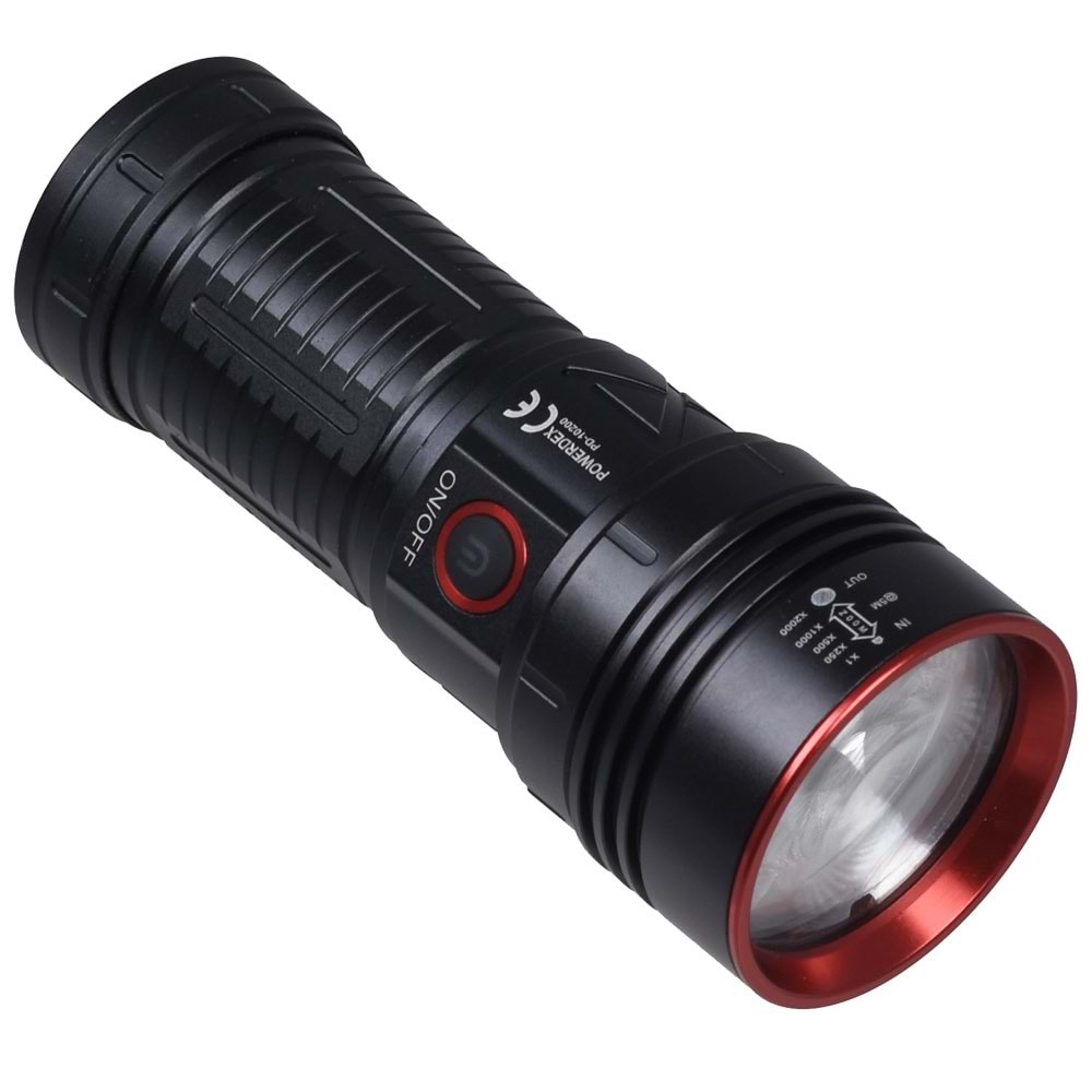 POWERDEX 35W Zoom Lu Şarjlı Fener PD-10200