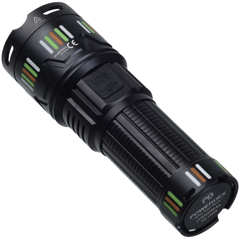 POWERDEX 45W Su Geçrmez Şarjlı Profesyonel Fener PD-12800