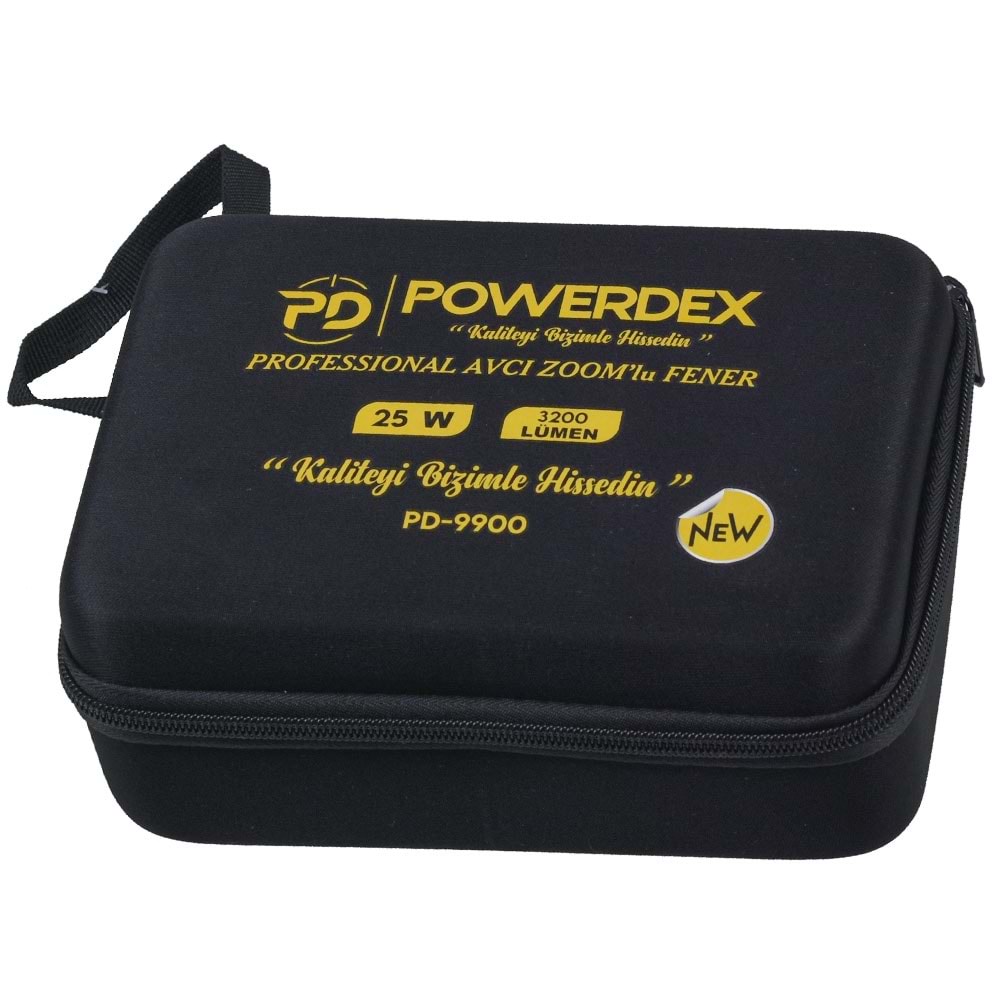 POWERDEX 25W Şarjlı Profesyonel Avcı Feneri PD-9900