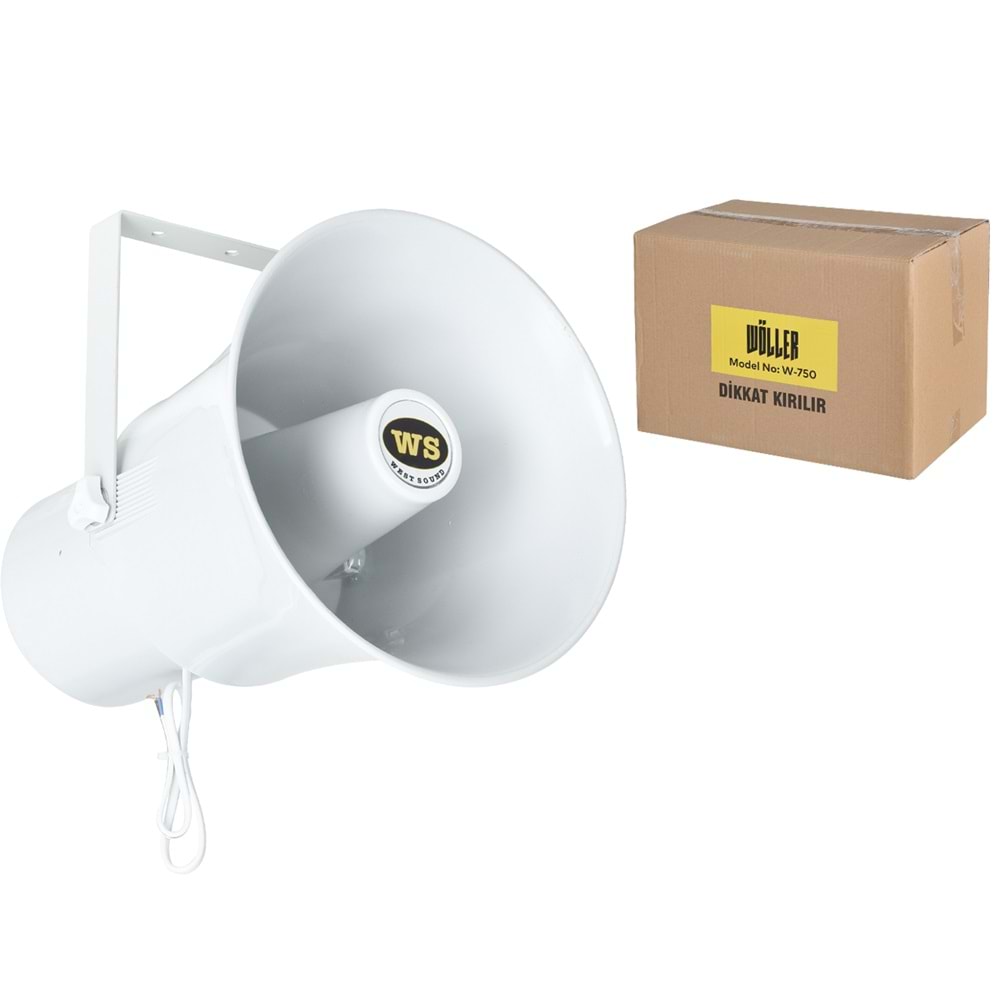 WEST SOUND 100W Yuvarlak Plastik Horn Hoparlör PHY-28-100