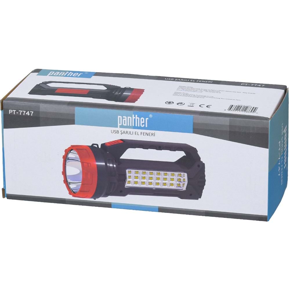PANTHER Usb Şarjlı Spot Fener PT-7747