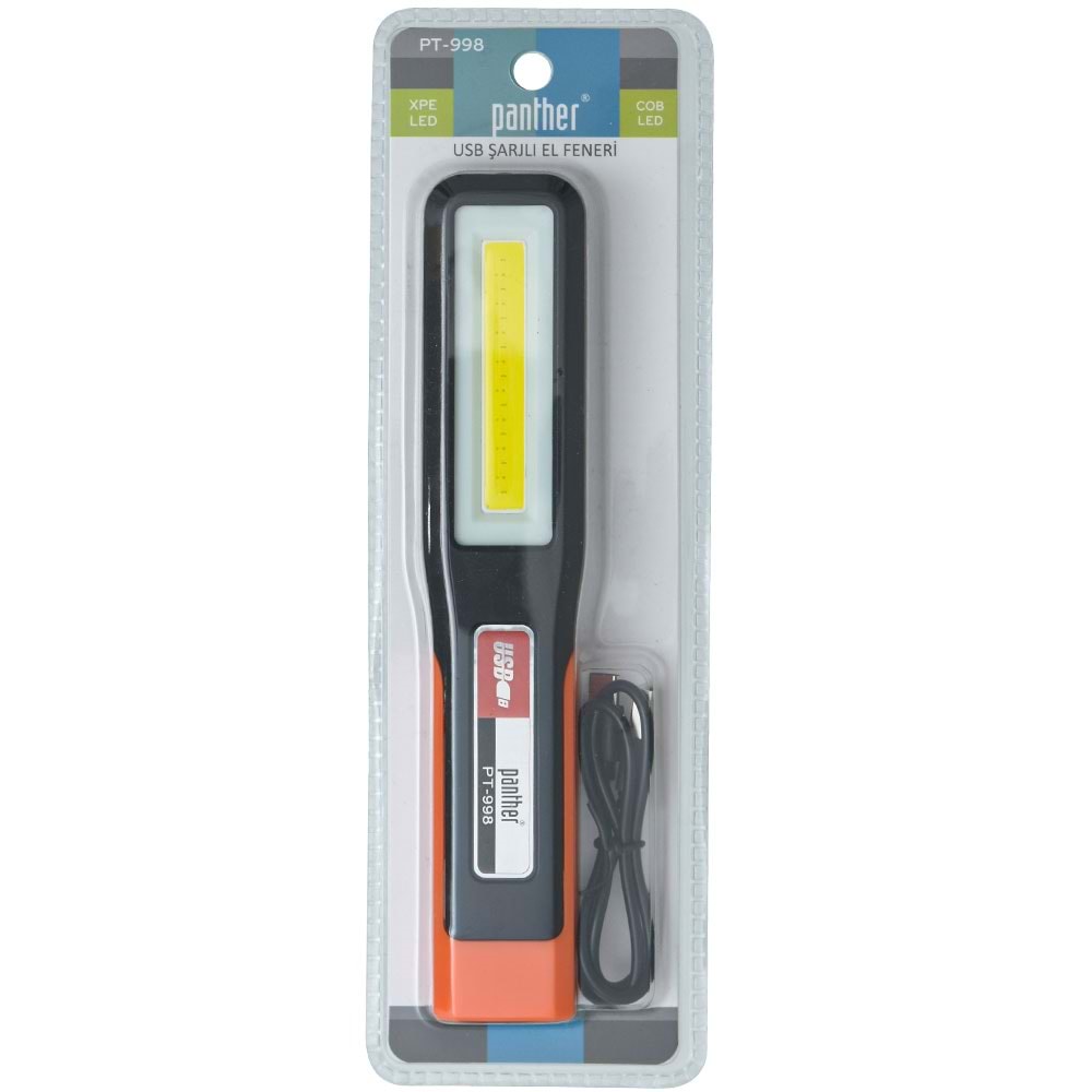 PANTHER Xpe Led Usb Şarjlı Fener PT-998