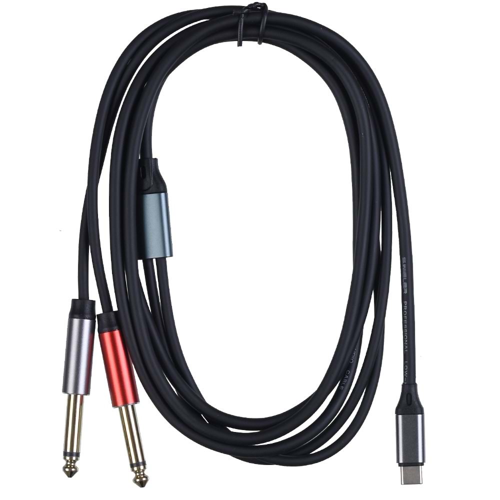 S.WIELER Type C - 2*6.3 mm Mono Kablo Uzunluğu: 2 Metre SC2M-2M