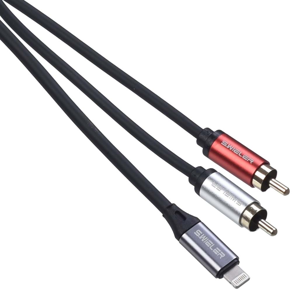 S.WIELER İphone - 2*Rca Erkek Kablo Uzunluğu: 2 Metre Sİ2R-2M