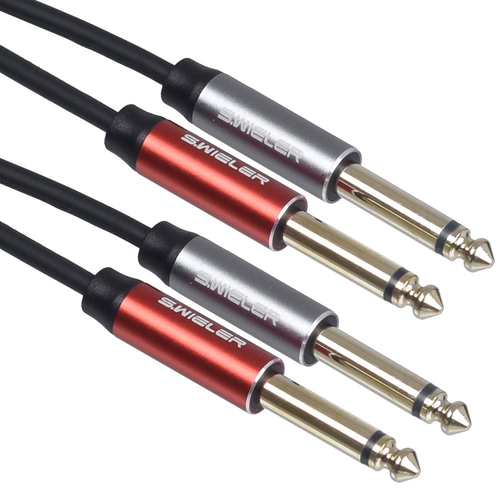 S.WIELER 2*6.3 mm Mono - 2*6.3 mm Mono Kablo Uzunluğu: 3 Metre SMM2-3M